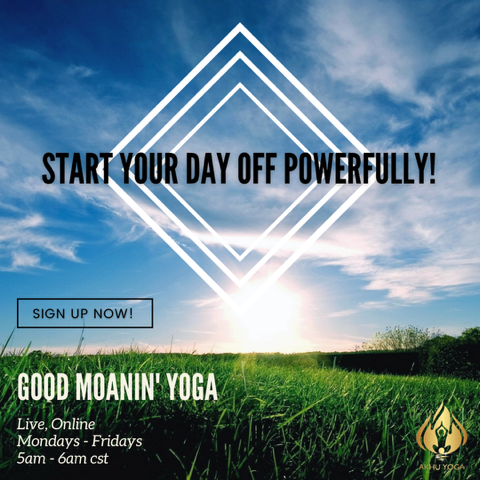 Good Moanin' Yoga sunrise session with Akhu Ausar